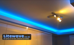 Blue led clearance lights for ceiling